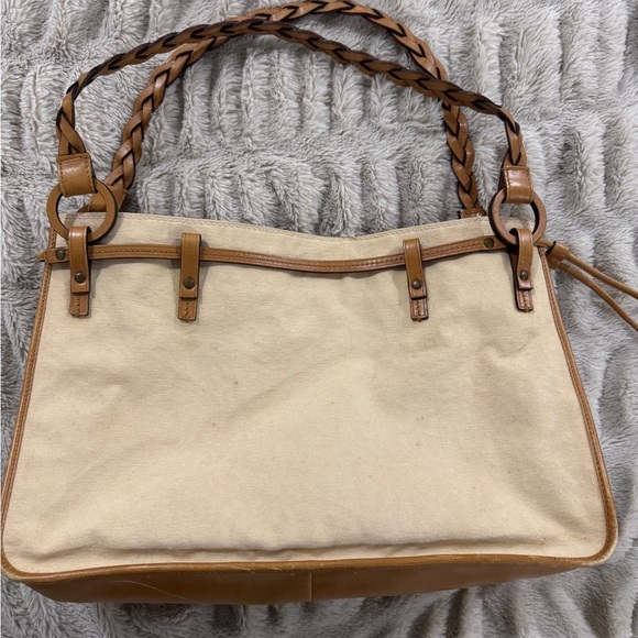 Authentic Gucci 1955 Horsebit Leather & Canvas Tote by Tom Ford - Picture 4 of 11